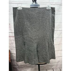 White House Black Market Gray‎ Tweed Career Skirt - Women's Size 6